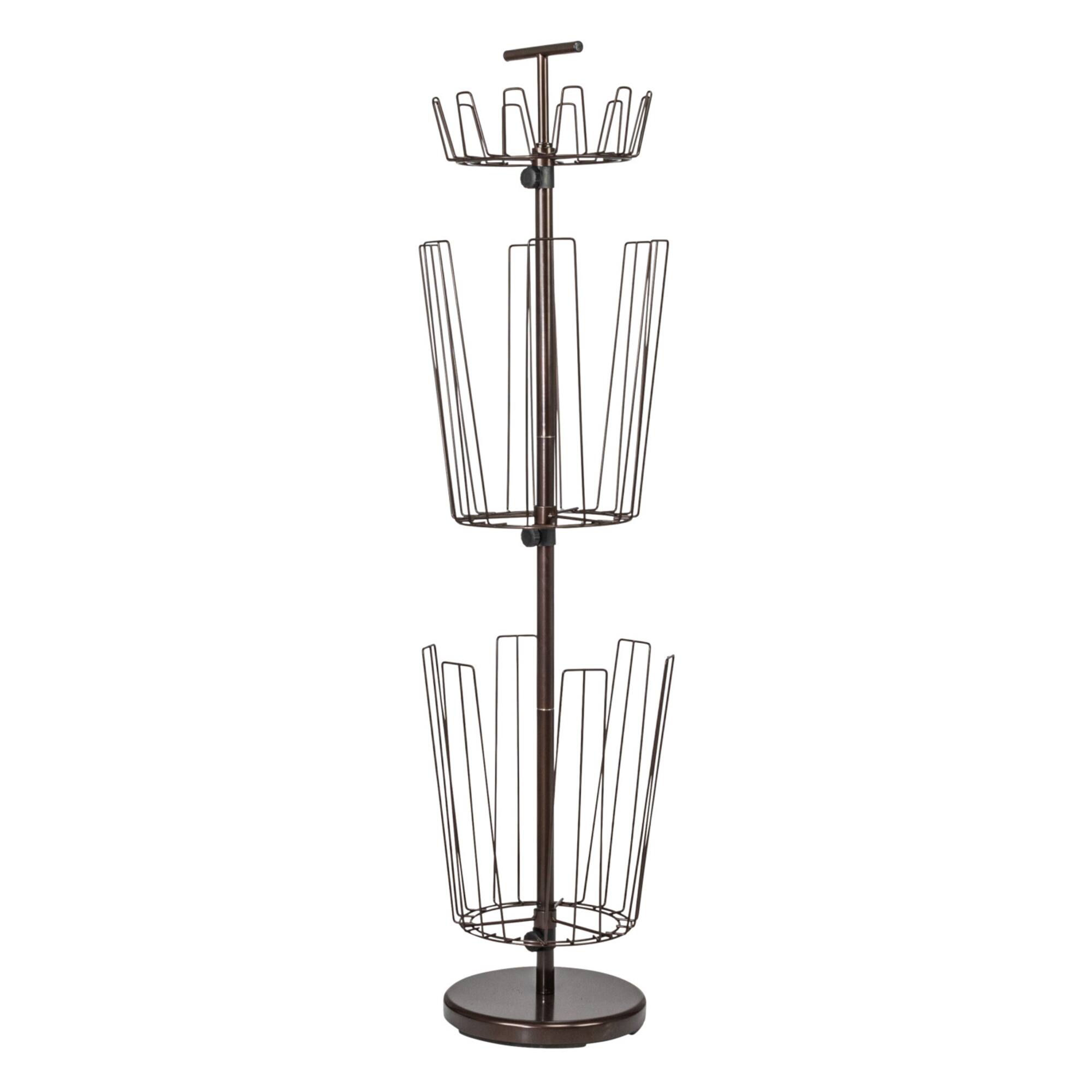 Household Essentials 4.5ft. Matte Bronze 3-Tier Boot Storage Tree